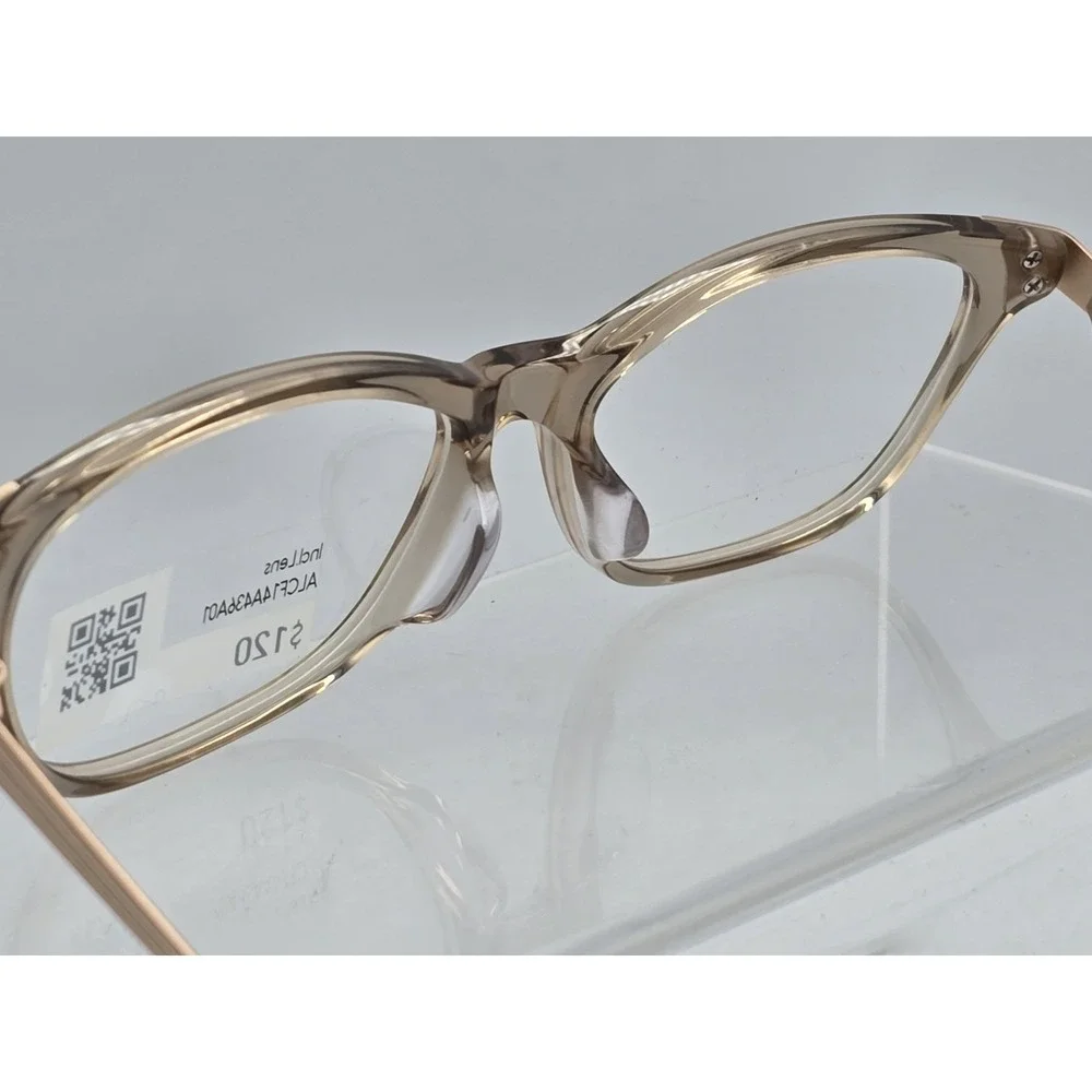 Jins Beige Clear Eyeglass Frames 51 - 16-136 - 34 ALCF14A436A01 - SITS‎ ASKEW
